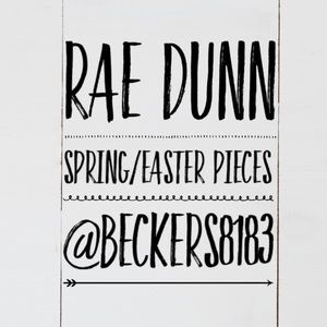RAE DUNN SPRING/EASTER PIECES